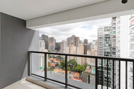 Varanda de apartamento à venda com 1 quarto, 28m² em Santo Amaro, São Paulo