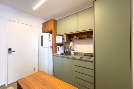 Cozinha de kitnet/studio para alugar com 1 quarto, 28m² em Vila Mariana, São Paulo
