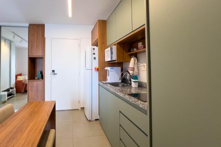 Cozinha de kitnet/studio para alugar com 1 quarto, 28m² em Vila Mariana, São Paulo