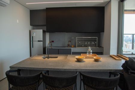 Studio à venda com 27m², 1 quarto e sem vagaChurrasqueira