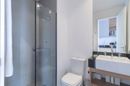 Studio para alugar com 24m², 1 quarto e sem vaga Studio para alugar com 24m², 1 quarto e sem vagaBanheiro