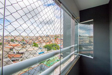 Varanda da sala de apartamento para alugar com 2 quartos, 54m² em Vila Luzita, Santo André