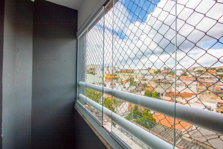Varanda da sala de apartamento para alugar com 2 quartos, 54m² em Vila Luzita, Santo André