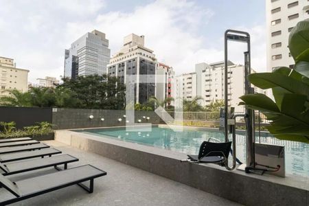 Studio para alugar com 26m², 1 quarto e sem vaga Studio para alugar com 26m², 1 quarto e sem vagaÁrea comum - Piscina