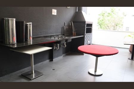 Studio à venda com 39m², 1 quarto e 1 vagaChurrasqueira