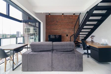 Sala de apartamento para alugar com 1 quarto, 58m² em Campo Belo, São Paulo