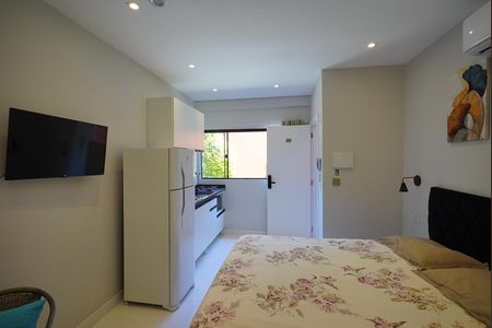 Quarto - Cozinha de apartamento para alugar com 1 quarto, 30m² em Santo Antonio de Lisboa, Florianópolis