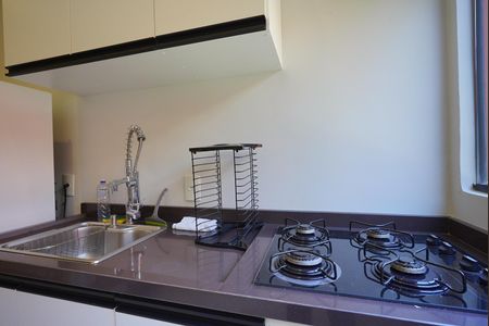 Cozinha de apartamento para alugar com 1 quarto, 30m² em Santo Antonio de Lisboa, Florianópolis