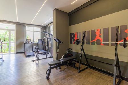 Apartamento para alugar com 34m², 1 quarto e sem vaga Apartamento para alugar com 34m², 1 quarto e sem vagaÁrea comum - Academia