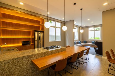 Apartamento para alugar com 34m², 1 quarto e sem vaga Apartamento para alugar com 34m², 1 quarto e sem vagaÁrea comum - Salão de festas