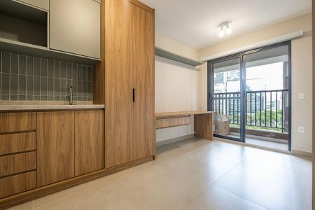 Sala/Cozinha de apartamento para alugar com 1 quarto, 27m² em Pinheiros, São Paulo