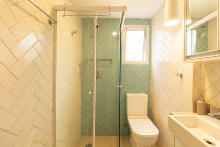 Apartamento para alugar com 80m², 2 quartos e 1 vaga Apartamento para alugar com 80m², 2 quartos e 1 vagaBanheiro da Suíte