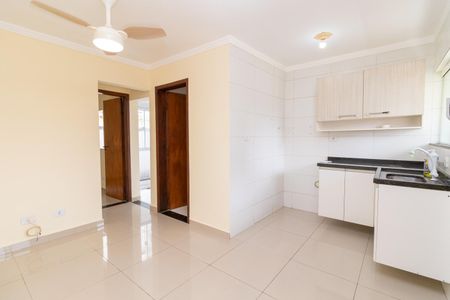 Cozinha e Sala de apartamento para alugar com 1 quarto, 34m² em Vila Ré, São Paulo