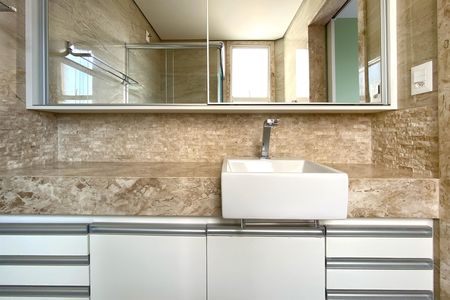 Apartamento para alugar com 120m², 3 quartos e 2 vagas Apartamento para alugar com 120m², 3 quartos e 2 vagasBanheiro da Suíte