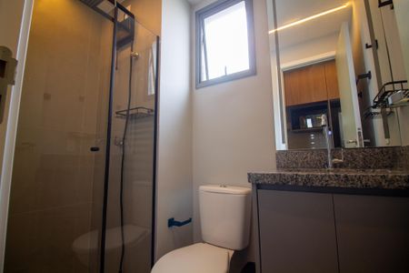 Banheiro de kitnet/studio para alugar com 1 quarto, 25m² em Vila Olímpia, São Paulo