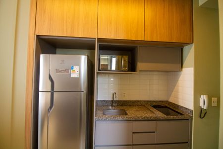 Cozinha de kitnet/studio para alugar com 1 quarto, 25m² em Vila Olímpia, São Paulo