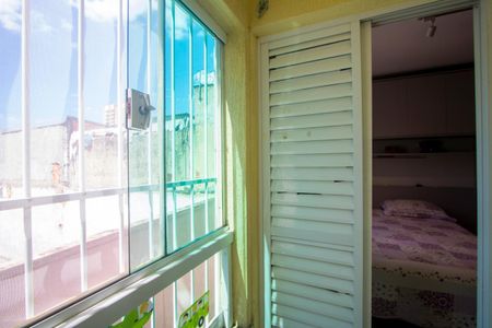 Varanda do quarto 1 de apartamento para alugar com 2 quartos, 57m² em Vila Pires, Santo André