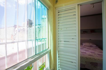 Varanda do quarto 1 de apartamento para alugar com 2 quartos, 57m² em Vila Pires, Santo André