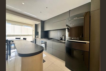 cozinha de apartamento à venda com 3 quartos, 95m² em Vila da Serra, Nova Lima