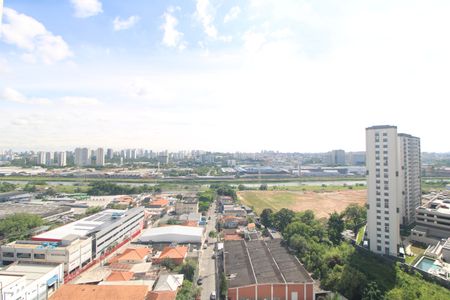 Vista janela da sala de apartamento para alugar com 2 quartos, 33m² em Veleiros, São Paulo