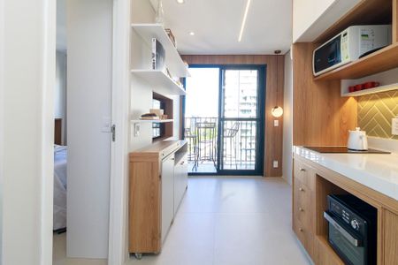 Sala de apartamento para alugar com 1 quarto, 27m² em Campo Belo, São Paulo