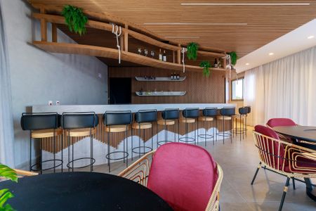 Apartamento à venda com 50m², 1 quarto e 1 vagaBar - Rooftop