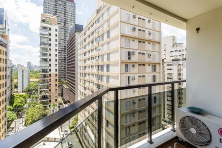 Varanda da Sala de apartamento para alugar com 2 quartos, 71m² em Itaim Bibi, São Paulo