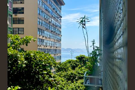 Sala - vista para a praia de apartamento para alugar com 3 quartos, 130m² em Copacabana, Rio de Janeiro