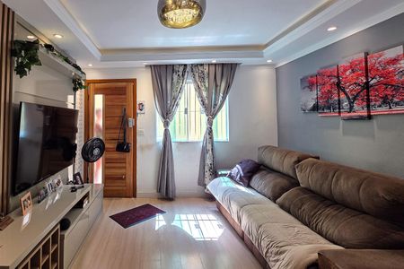 Sala de casa de condomínio para alugar com 2 quartos, 65m² em Jardim Itapema, São Paulo