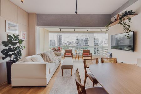 Sala de apartamento para alugar com 1 quarto, 70m² em Pinheiros, São Paulo