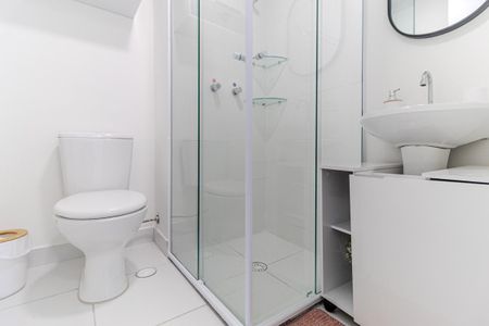 Banheiro de apartamento à venda com 1 quarto, 28m² em República, São Paulo
