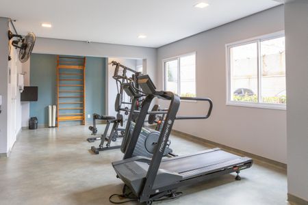 Apartamento para alugar com 32m², 1 quarto e sem vaga Apartamento para alugar com 32m², 1 quarto e sem vagaÁrea comum - Academia