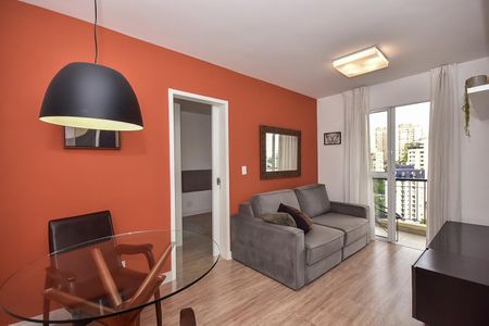Sala de apartamento para alugar com 1 quarto, 37m² em Vila Andrade, São Paulo