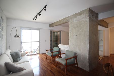 Sala de apartamento para alugar com 2 quartos, 108m² em Moema, São Paulo