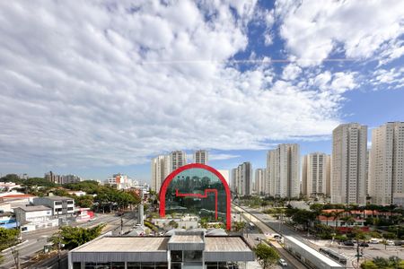 Vista da Sacada de apartamento à venda com 1 quarto, 42m² em Centro, São Bernardo do Campo