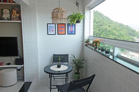 Varanda da Sala de apartamento para alugar com 2 quartos, 55m² em Marapé, Santos