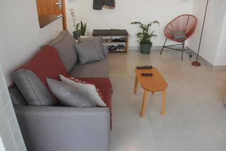Sala de apartamento para alugar com 2 quartos, 55m² em Marapé, Santos