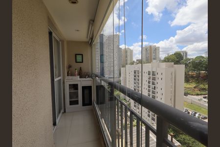 Varanda da Sala de apartamento para alugar com 2 quartos, 66m² em Vila Andrade, São Paulo