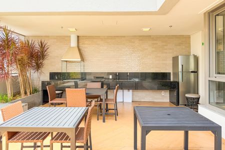 Studio à venda com 28m², 1 quarto e sem vagaChurrasqueira - Rooftop