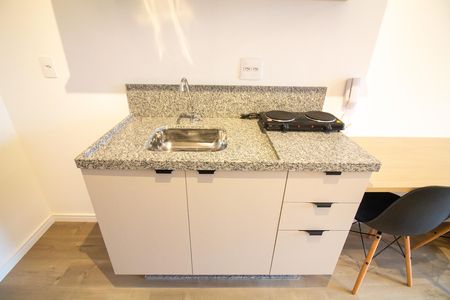 Studio à venda com 27m², 1 quarto e sem vagaCozinha