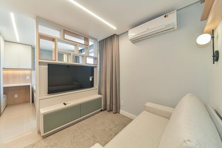 Sala de apartamento para alugar com 1 quarto, 27m² em Brooklin, São Paulo