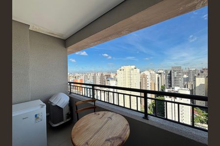 Studio para alugar com 27m², 1 quarto e sem vagaVaranda