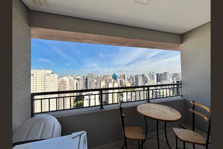 Studio para alugar com 27m², 1 quarto e sem vagaVaranda