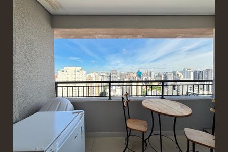 Studio para alugar com 27m², 1 quarto e sem vagaVaranda