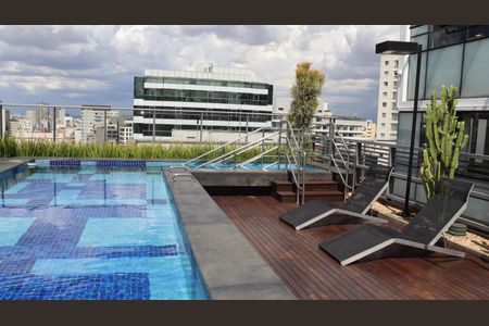 Studio para alugar com 48m², 1 quarto e 1 vagaPiscina