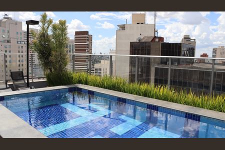 Studio para alugar com 48m², 1 quarto e 1 vagaPiscina