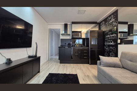 Sala de apartamento à venda com 2 quartos, 43m² em Jardim, Santo André