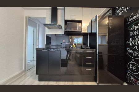 Cozinha de apartamento à venda com 2 quartos, 43m² em Jardim, Santo André