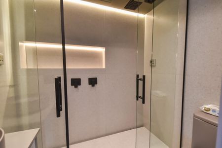 Banheiro de kitnet/studio para alugar com 1 quarto, 27m² em Vila Mariana, São Paulo