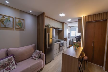 Sala/Cozinha e Área de Serviço de apartamento à venda com 2 quartos, 40m² em Vila Nhocuné, São Paulo